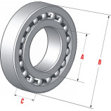 Roulement de roue NTN 6202-2RS Double étanchéité